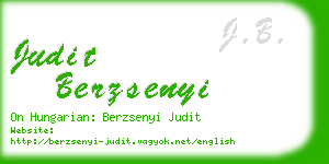 judit berzsenyi business card